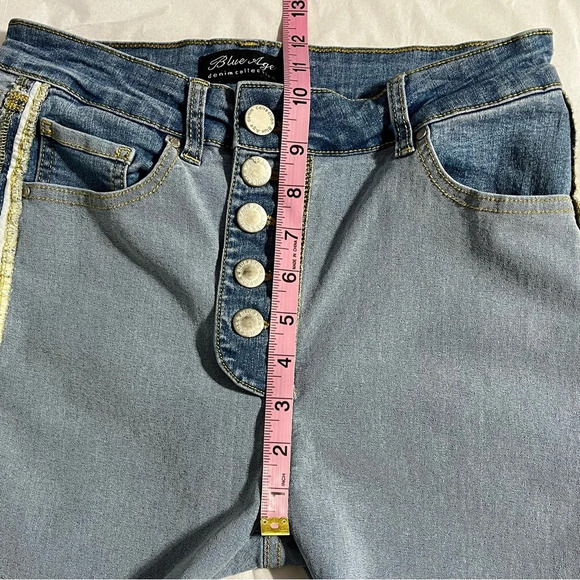 Blue Age Denim inside out jeans size 5 (waist 26) - Picture 4 of 11